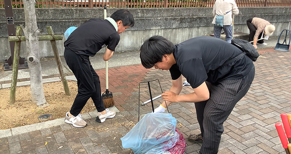 兵庫運河周辺クリーン作戦が行われました。