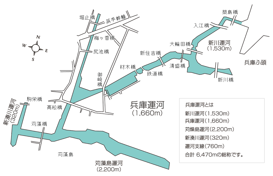 兵庫運河平面図